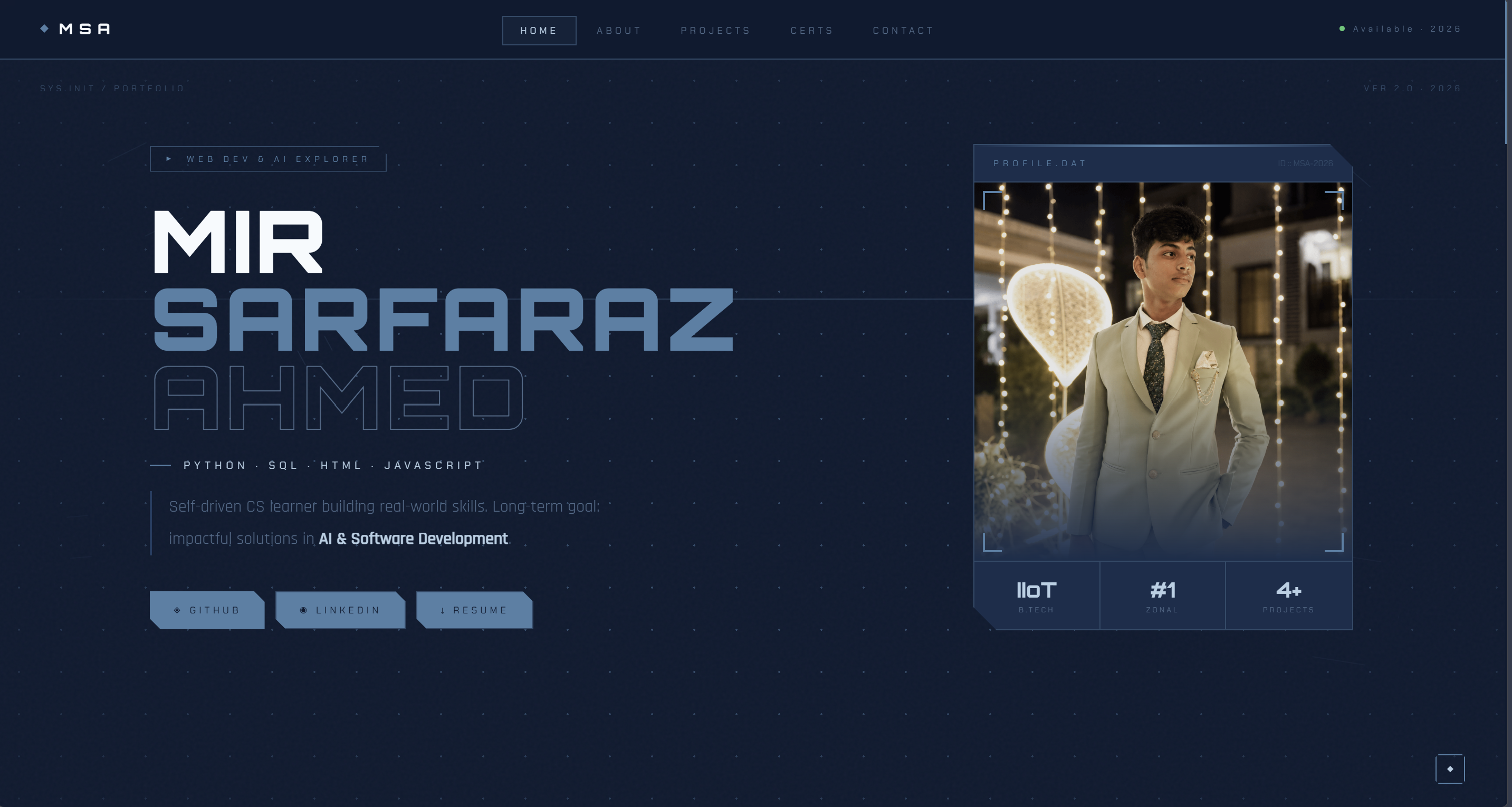 Portfolio Screenshot